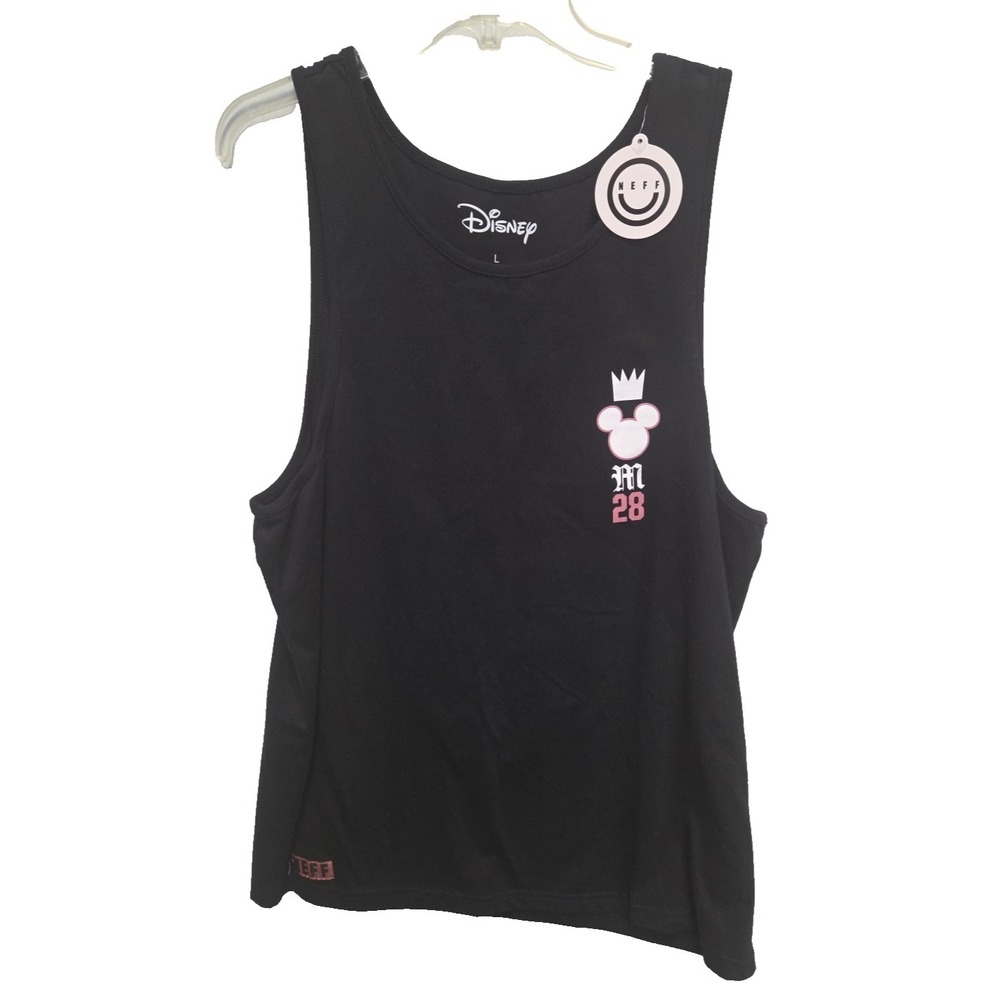 Disney Neff Mens Tank Top  Black  Mickey Camo Print King M28 Sz Large NWT